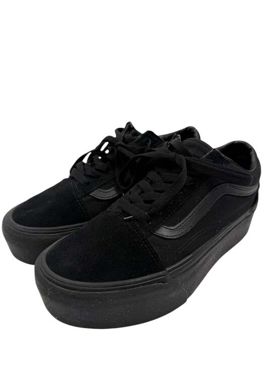 Vans Shoes - Vans Old Skool Stackform Suede/Canvas Triple Black 7.5